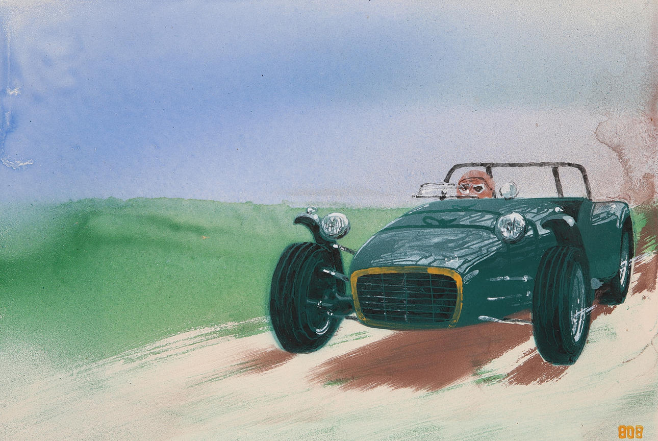 BOB MATSON. Emaljerad plåt, 
