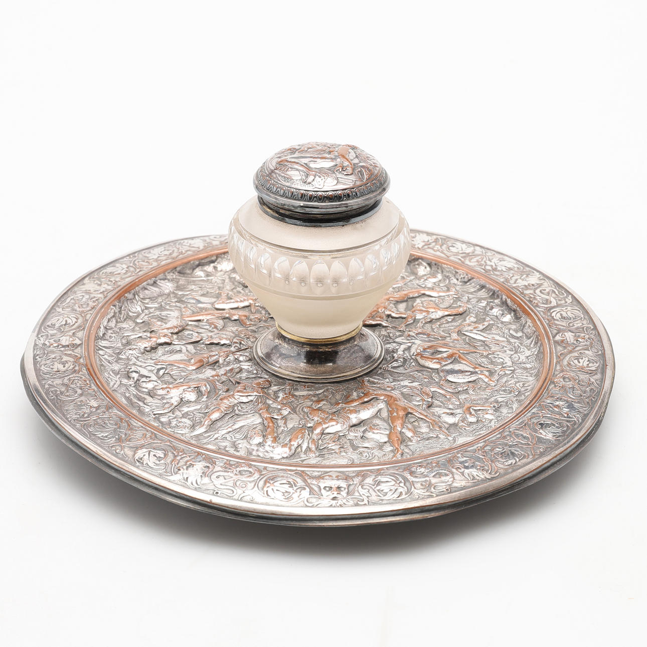 AN ELKINGTON & Co ELECTROTYPE INKSTAND.