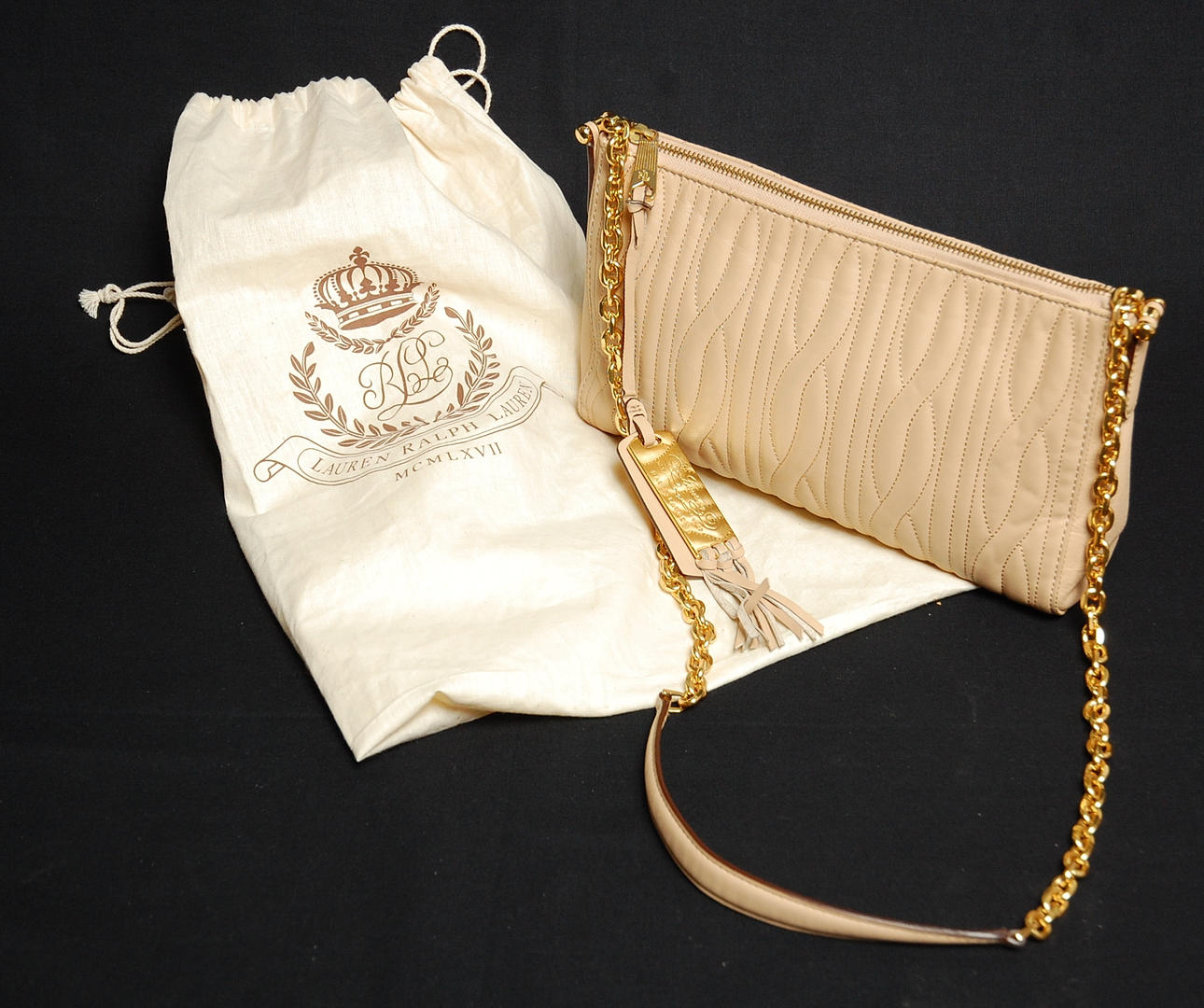 HANDVÄSKA, skinn, Ralph Lauren.