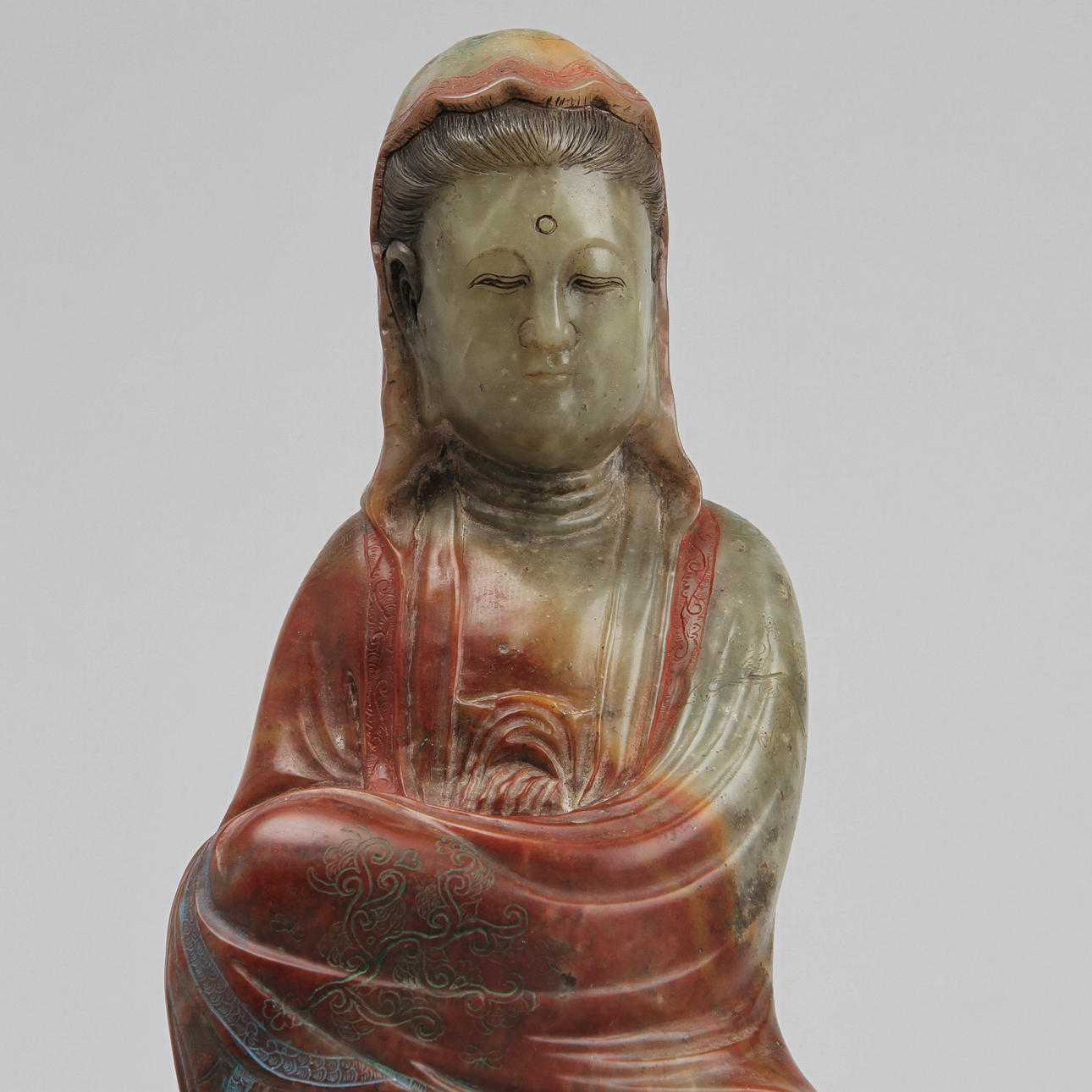 FIGUR, såpsten, Kina, 1800/1900-tal.