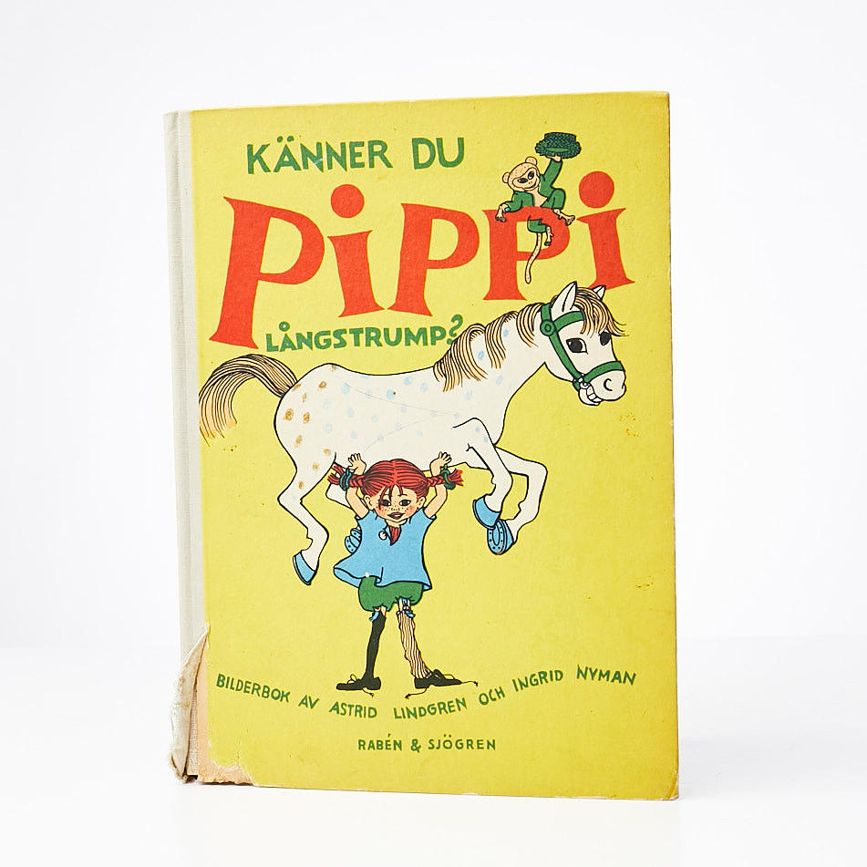ASTRID LINDGREN, "Do you know Pippi Longstocking", 1947, first edition.