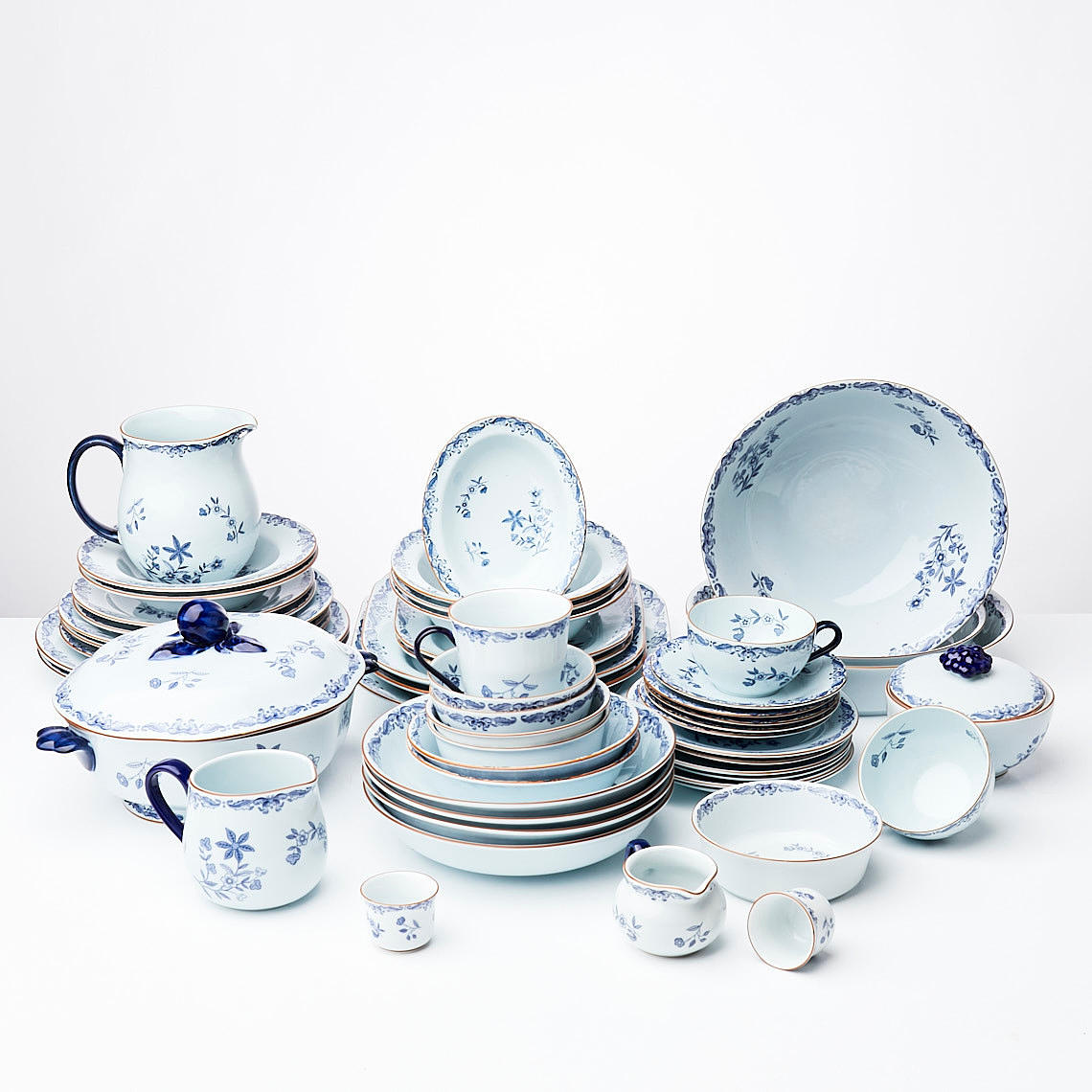 RÖRSTRAND, "Ostindia", servis, 110+1 dlr, porslin.