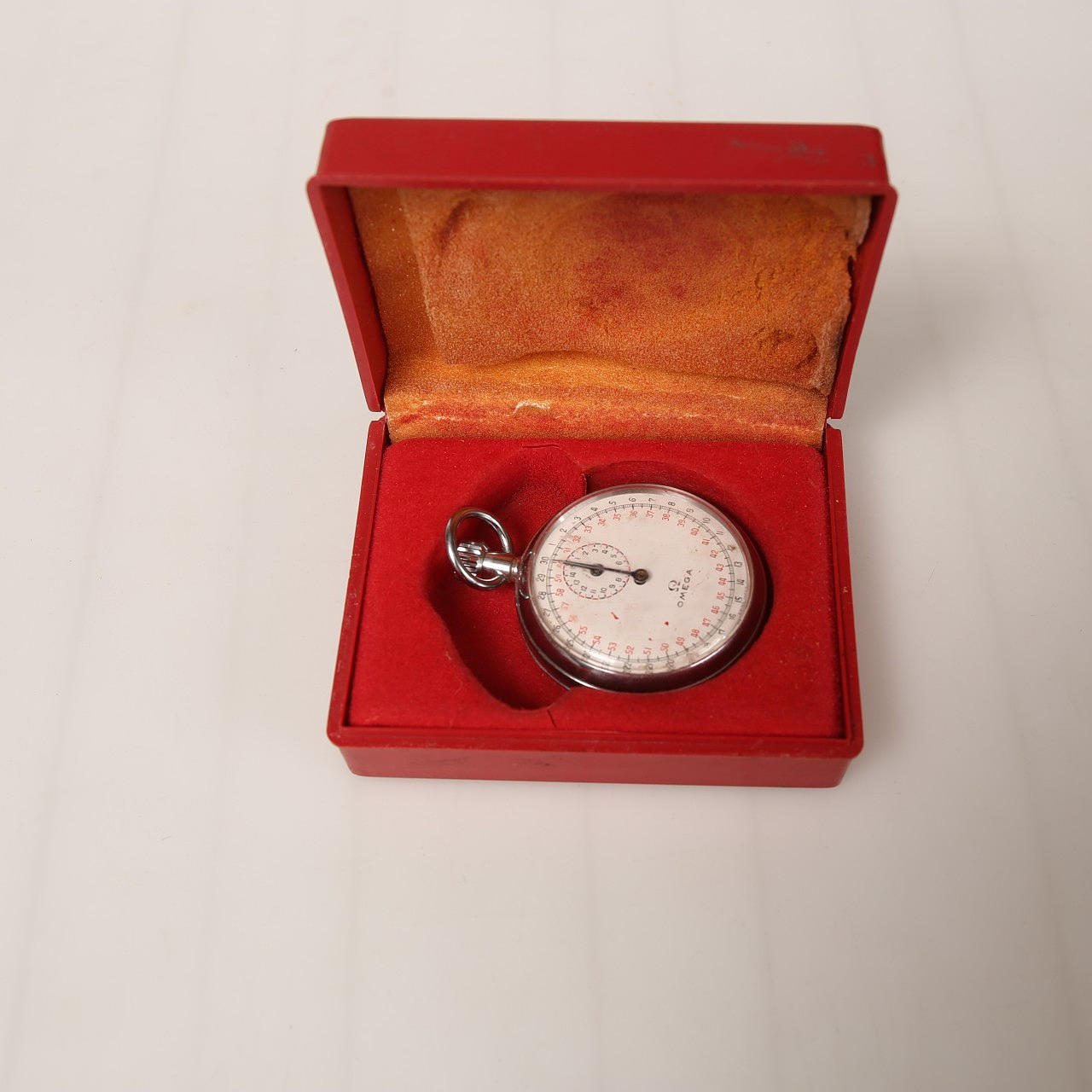 STOPUR/TIMER, stål, Omega med boks.