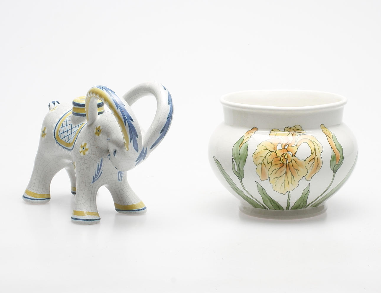 VAS, Rörstrand samt LJUSSTAKE, Bo Fajans, signerad KR.