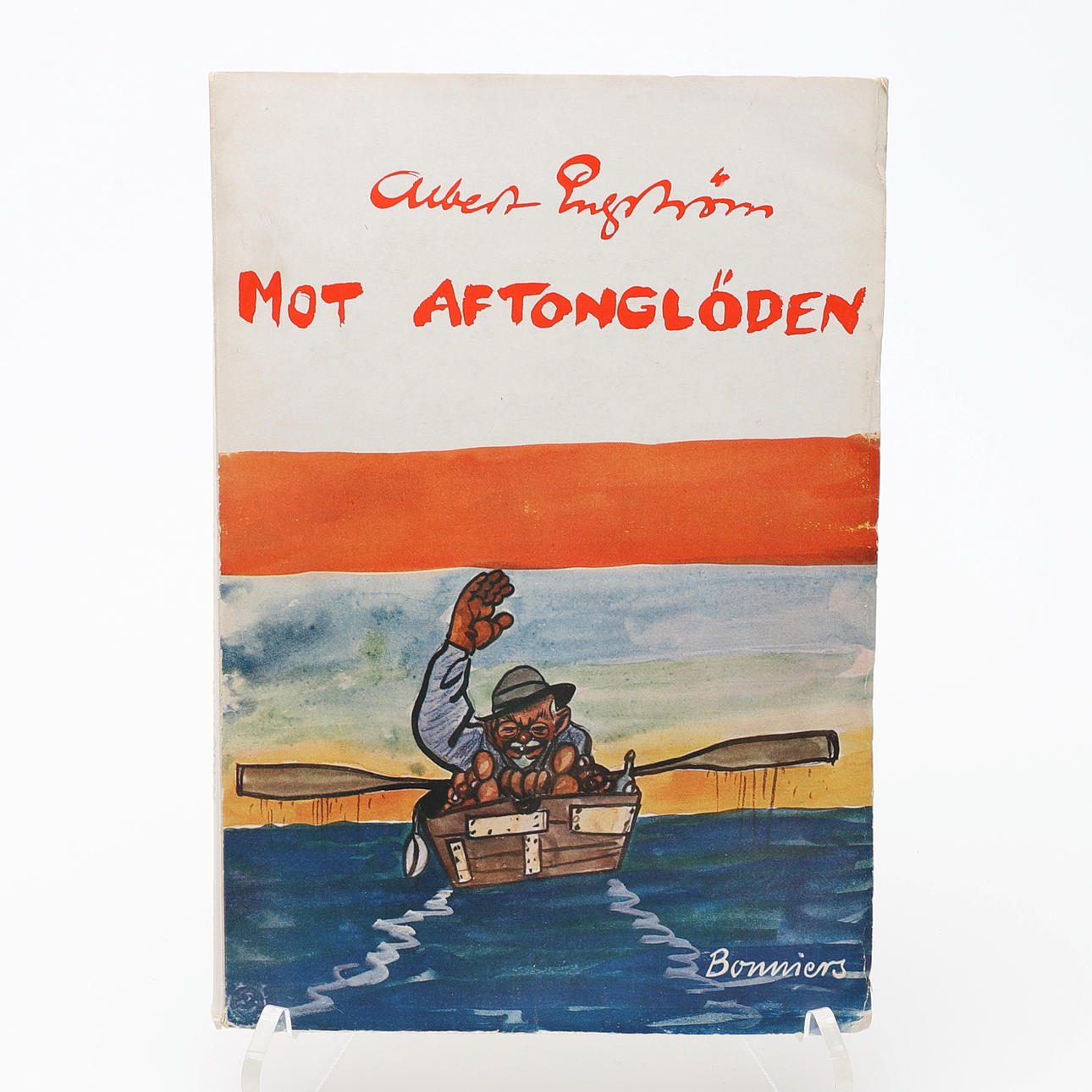 ALBERT ENGSTRÖMS AGAINST THE EVENING GLOW IN THE FIRST EDITION 1932 WITH DEDICATION TO INGRID AND EMIL ZILLIACUS.
