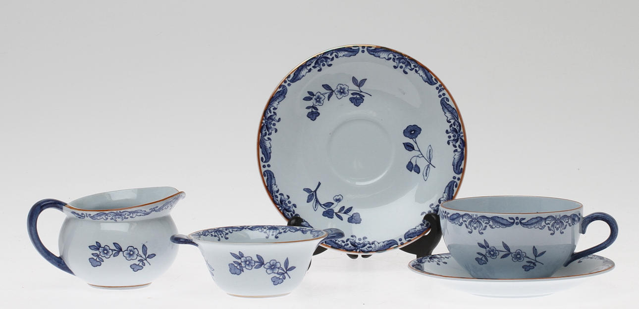 TESERVISDELAR, 12 delar, Ostindia, Rörstrand.