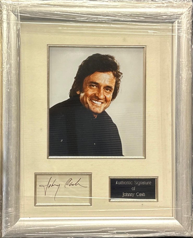 JOHNNY CASH AUTOGRAMM.