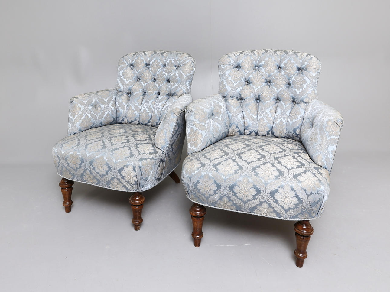 EMMAFÅTÖLJER, 1 par, 18/1900-tal.