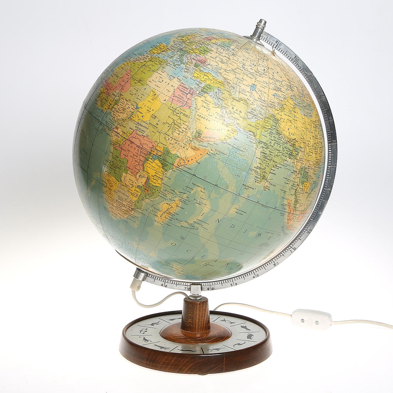 JORDGLOB, Räth politiska jordglob. 1900-talets mitt.