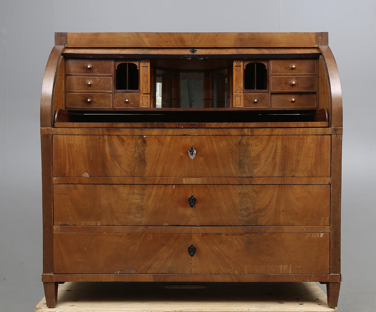 RULLKLAFF/SEKRETÄR, empire, 1800-talets första hälft.