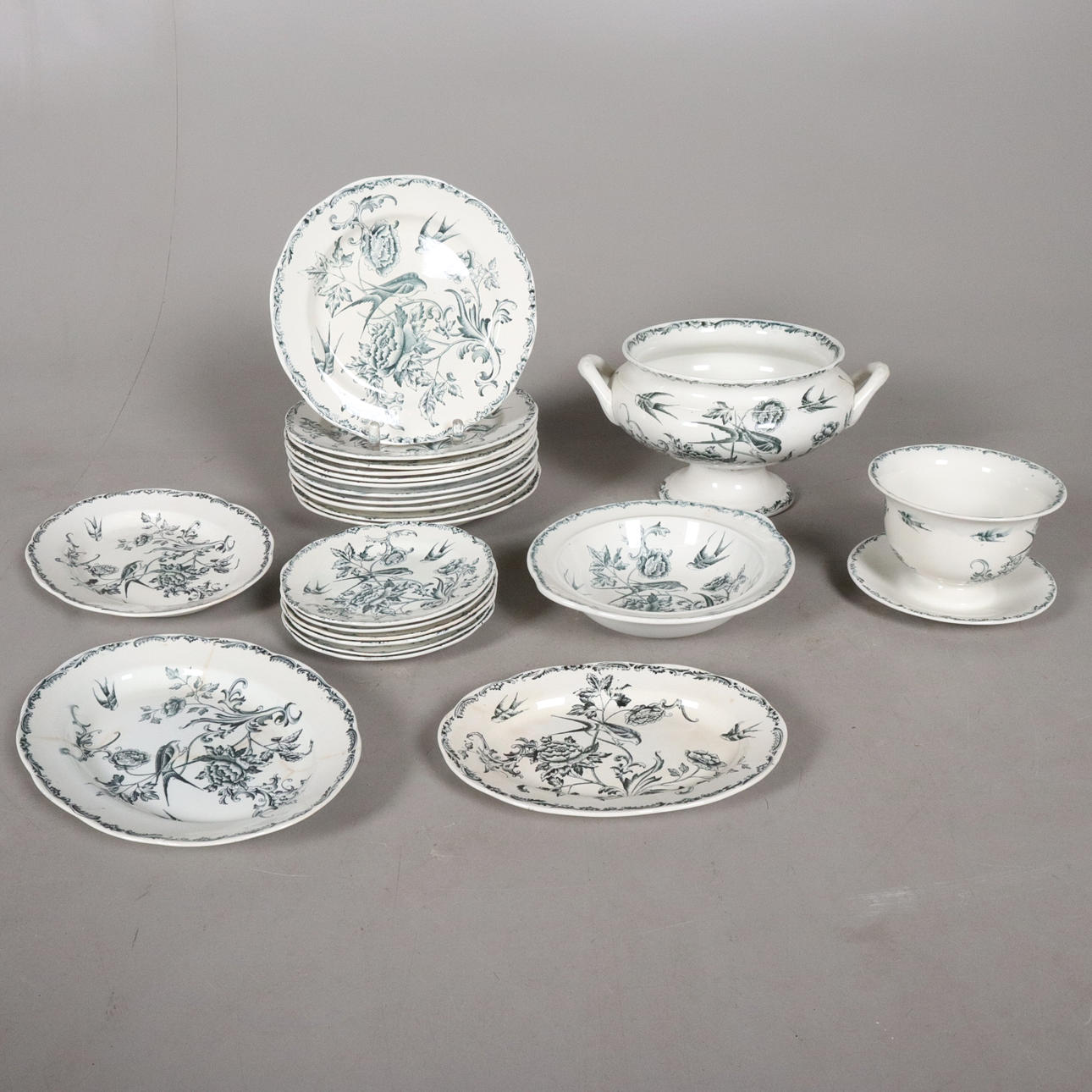 SERVIS, 23 delar "Svalan" Rörstrand.