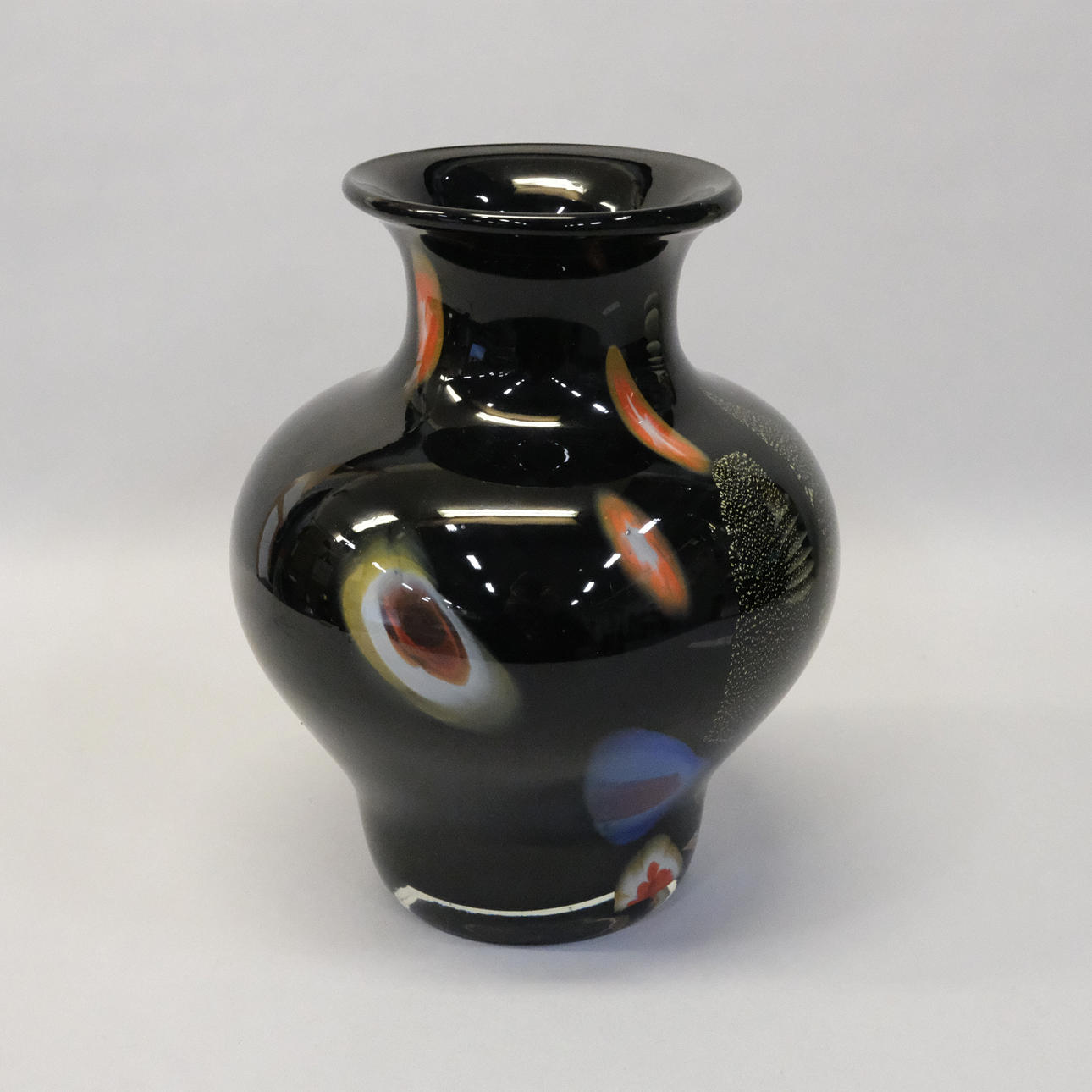 TOSHICHI IWATA. VASE, KAMEI GLASS OSAKA 1950s. Glass - Art glass