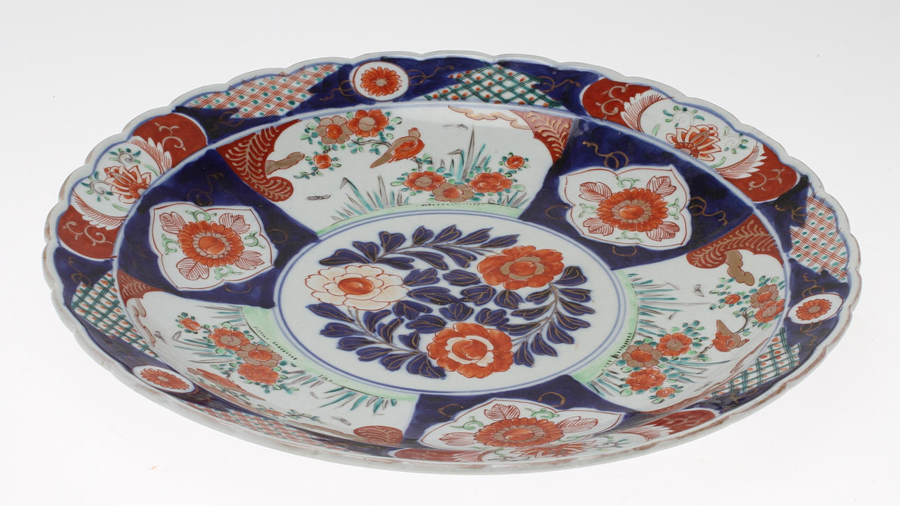 SKÅLFAT, porslin, Imari, Japan.