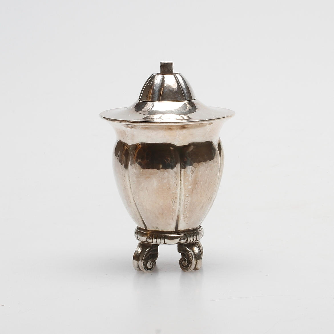 OLJELAMPA, silver, Jugend, K Andersson, Stockholm, 1924.