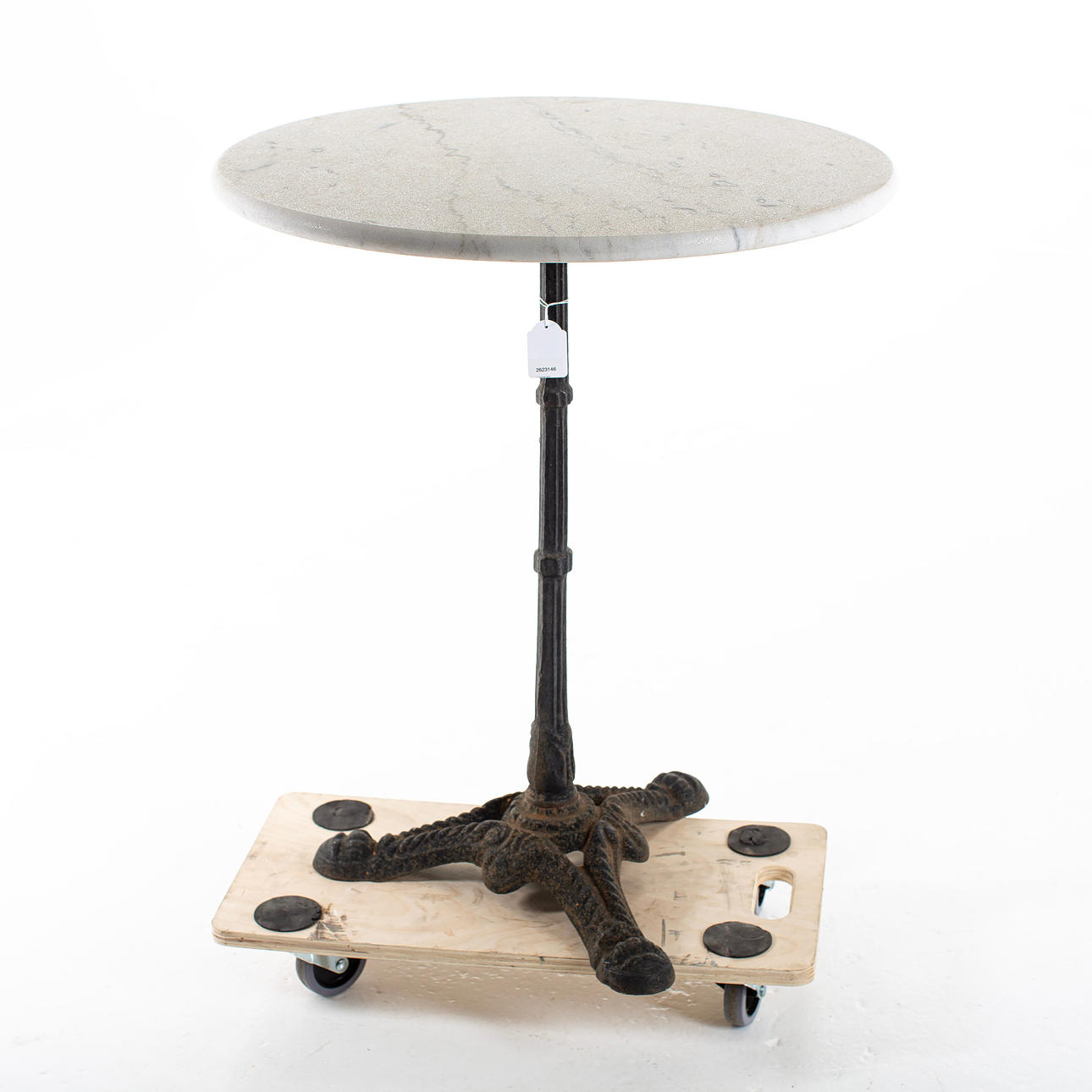 COFFEE TABLE, cast iron, marble.