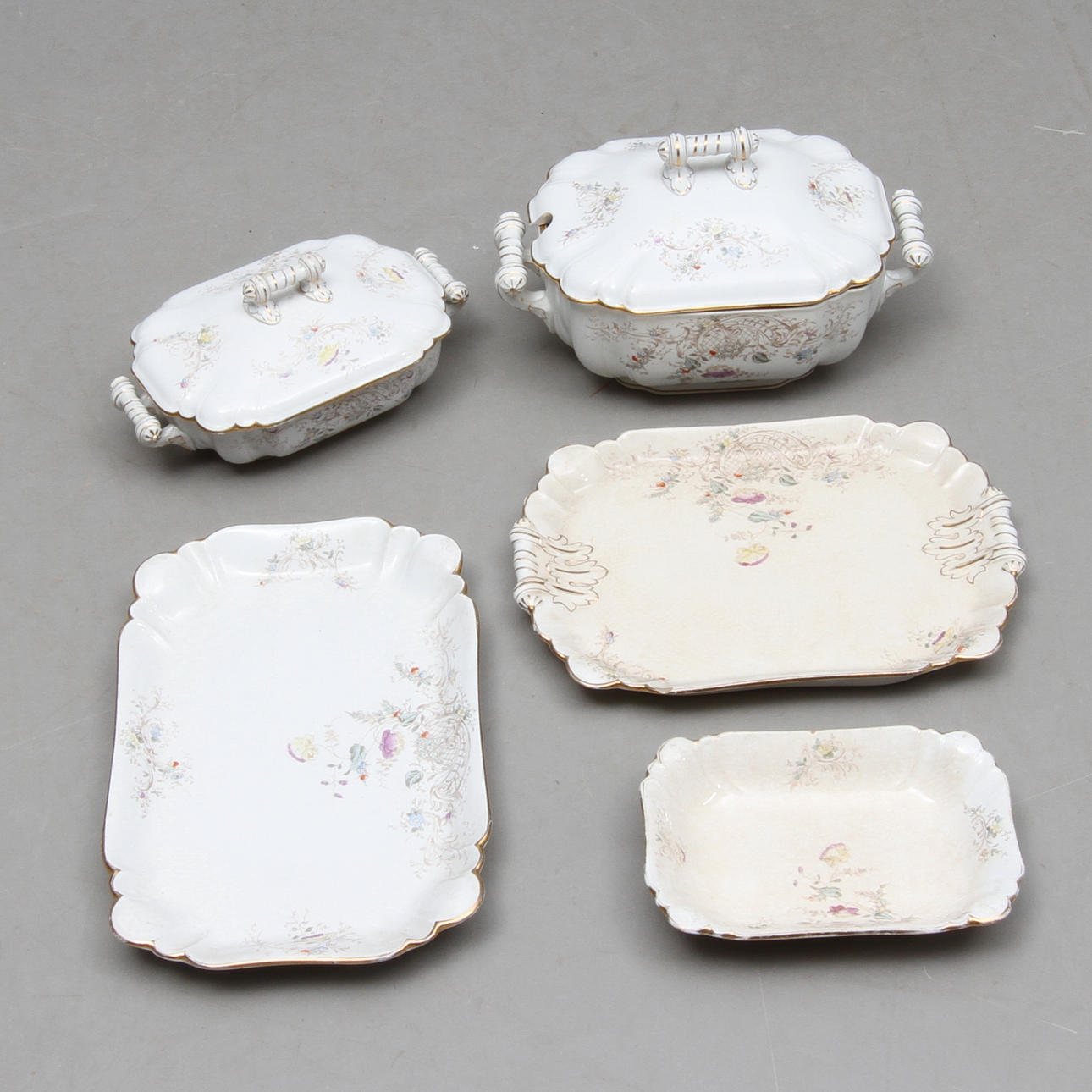 SERVISDELAR, ca 5 delar, porslin, "Axel", Gustafsberg.