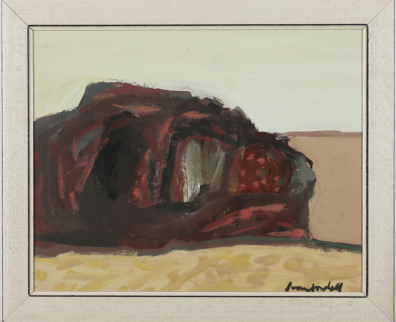 IVAN JARDELL. Tempera, komposition, signerad.