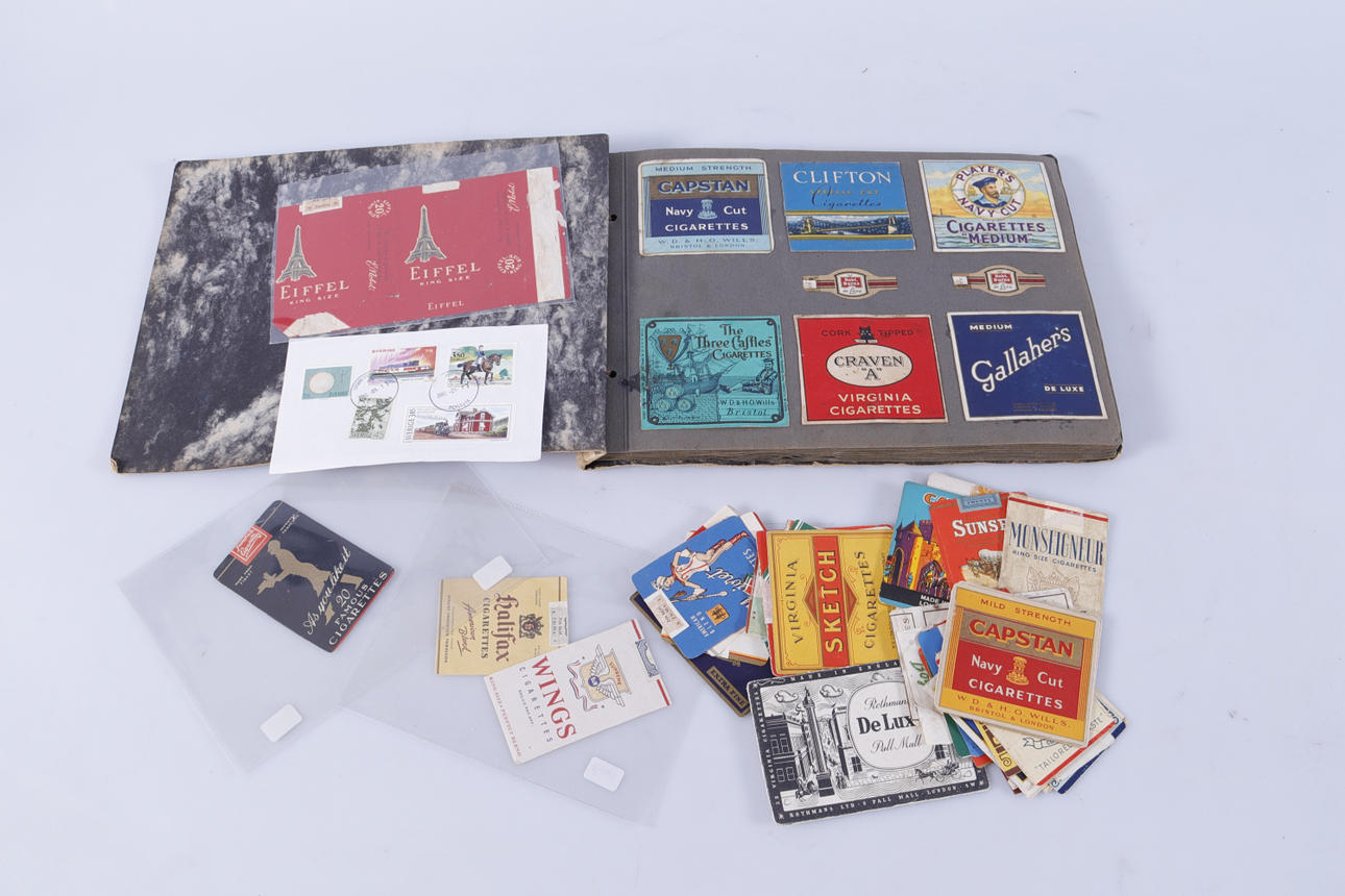 CIGARS AND CIGARETTE LABELS, 1-album, 1900s.