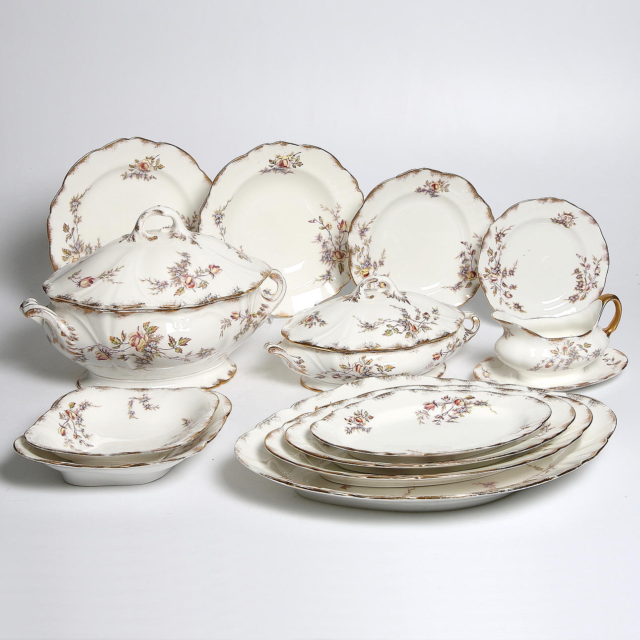 MATSERVIS, 115 delar, porslin, "Blenda", Rörstrand. 1900-talets början.