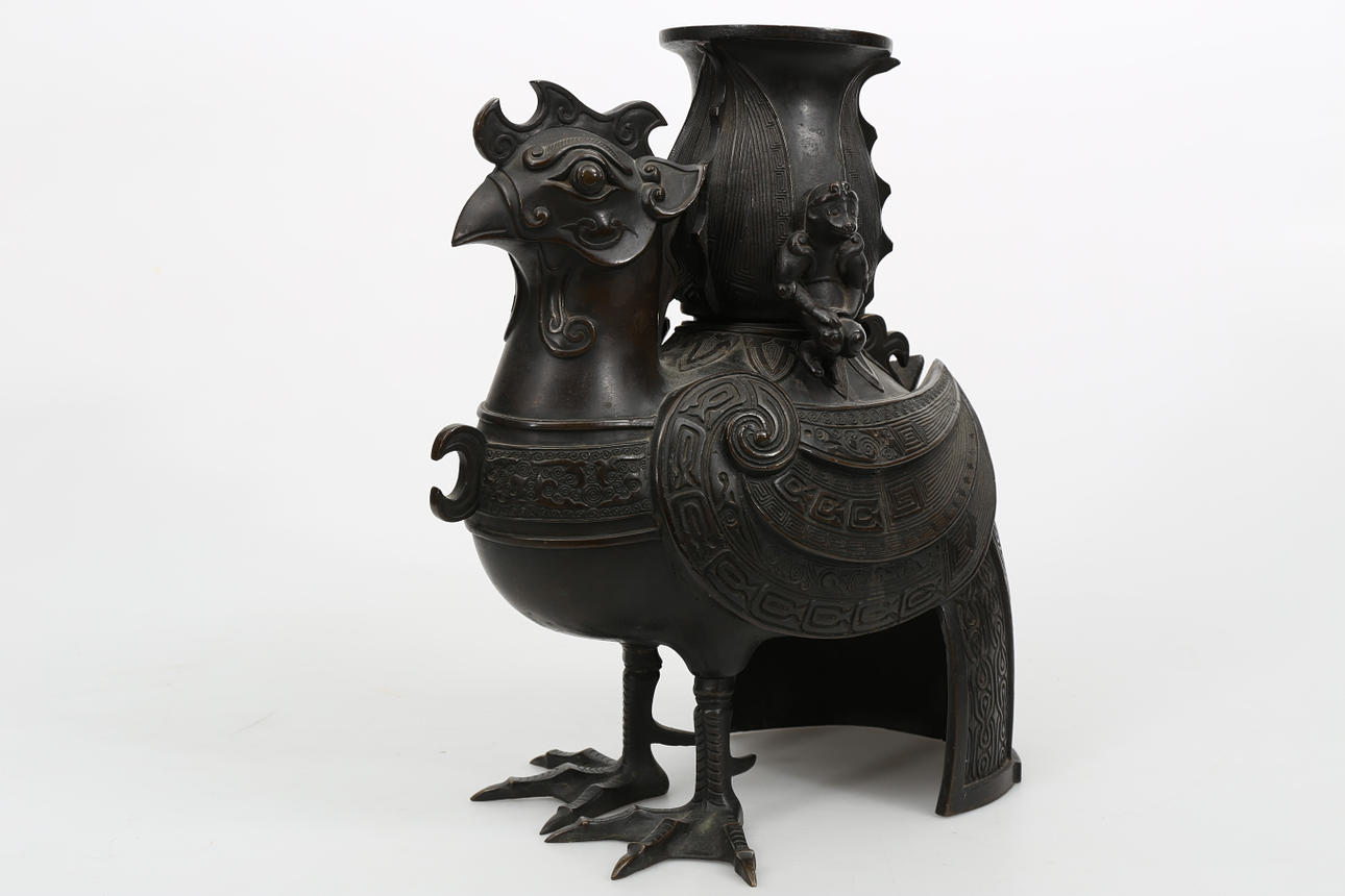 RÖKELSEKAR, brons, Asien, tidigt 1900-tal.