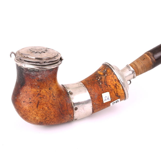 LÅNGPIPA, 1826, silverinfattad.