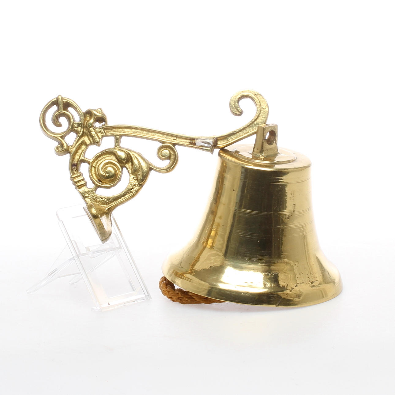 KLOCKA med väggfäste, mässing, 1900-tal.