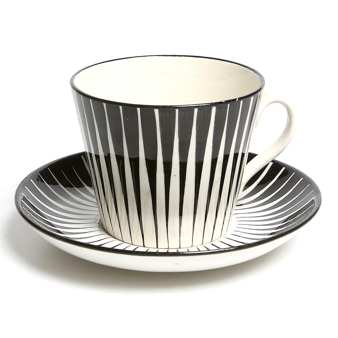 TEKOPP samt FAT, "Zebra", Eugen Trost, Gefle Porslinsfabrik. 1950-tal.