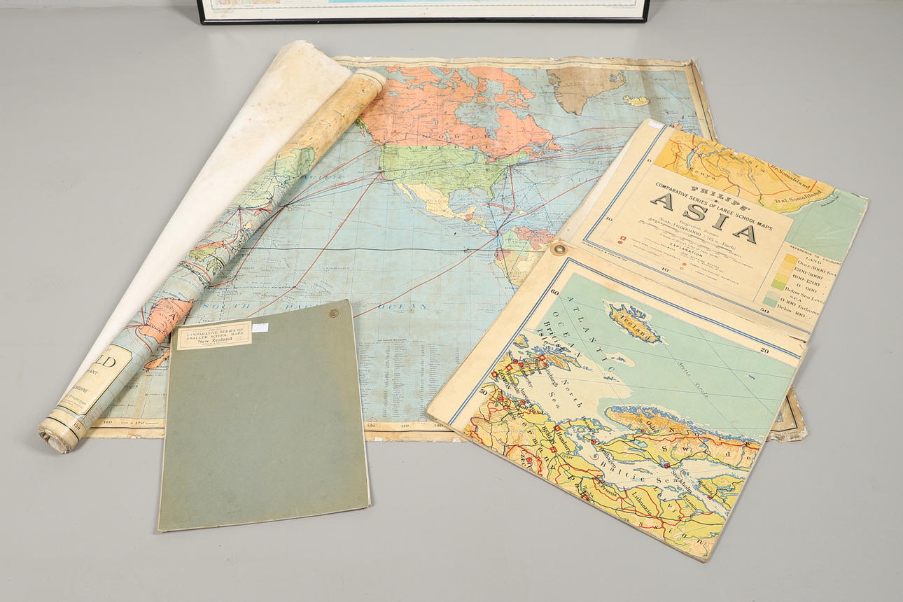 A SMALL COLLECTION OF VARIOUS MAPS. Books, Maps & Manuscripts - Maps ...