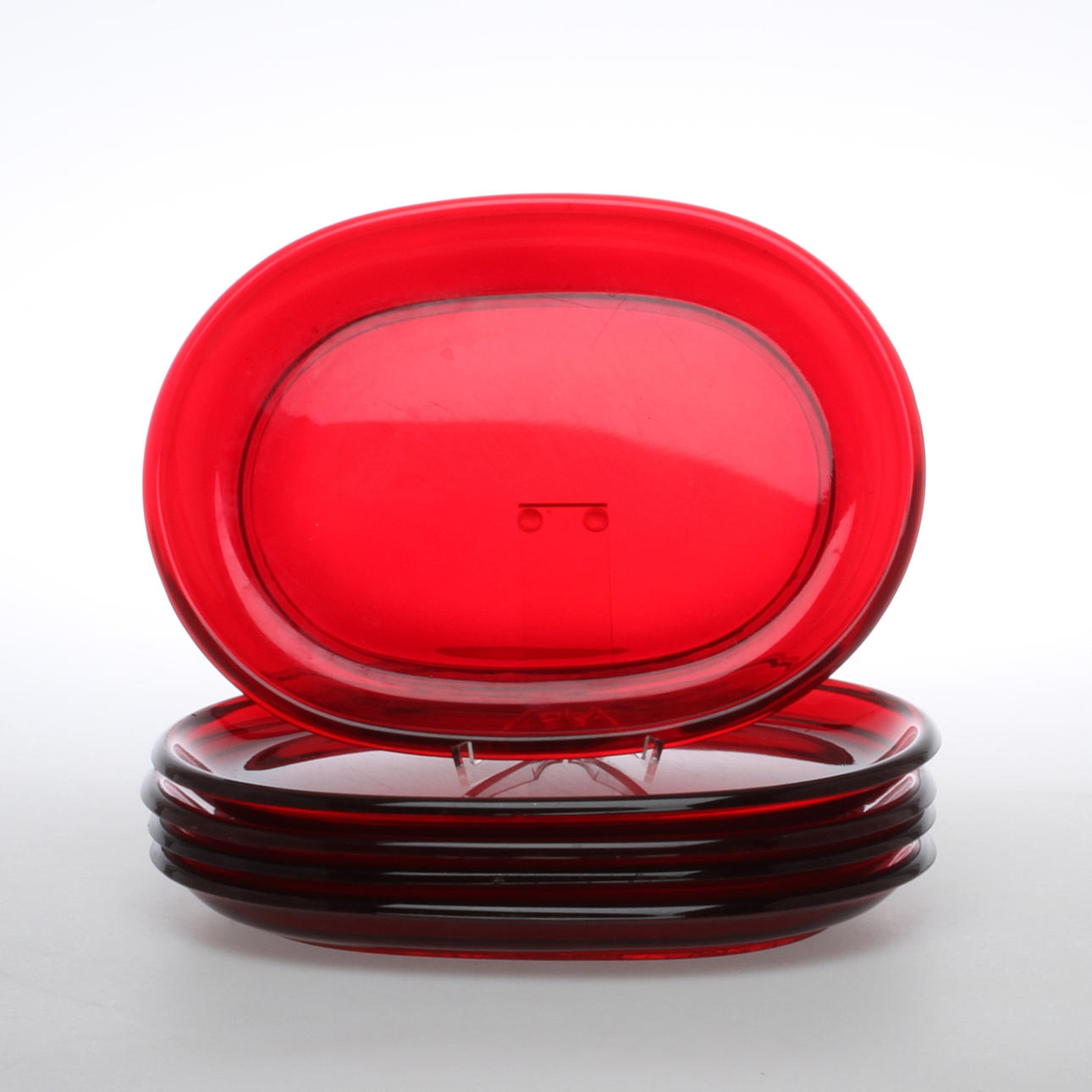 TALLRIKAR, 5 st, glas, Josef Frank.