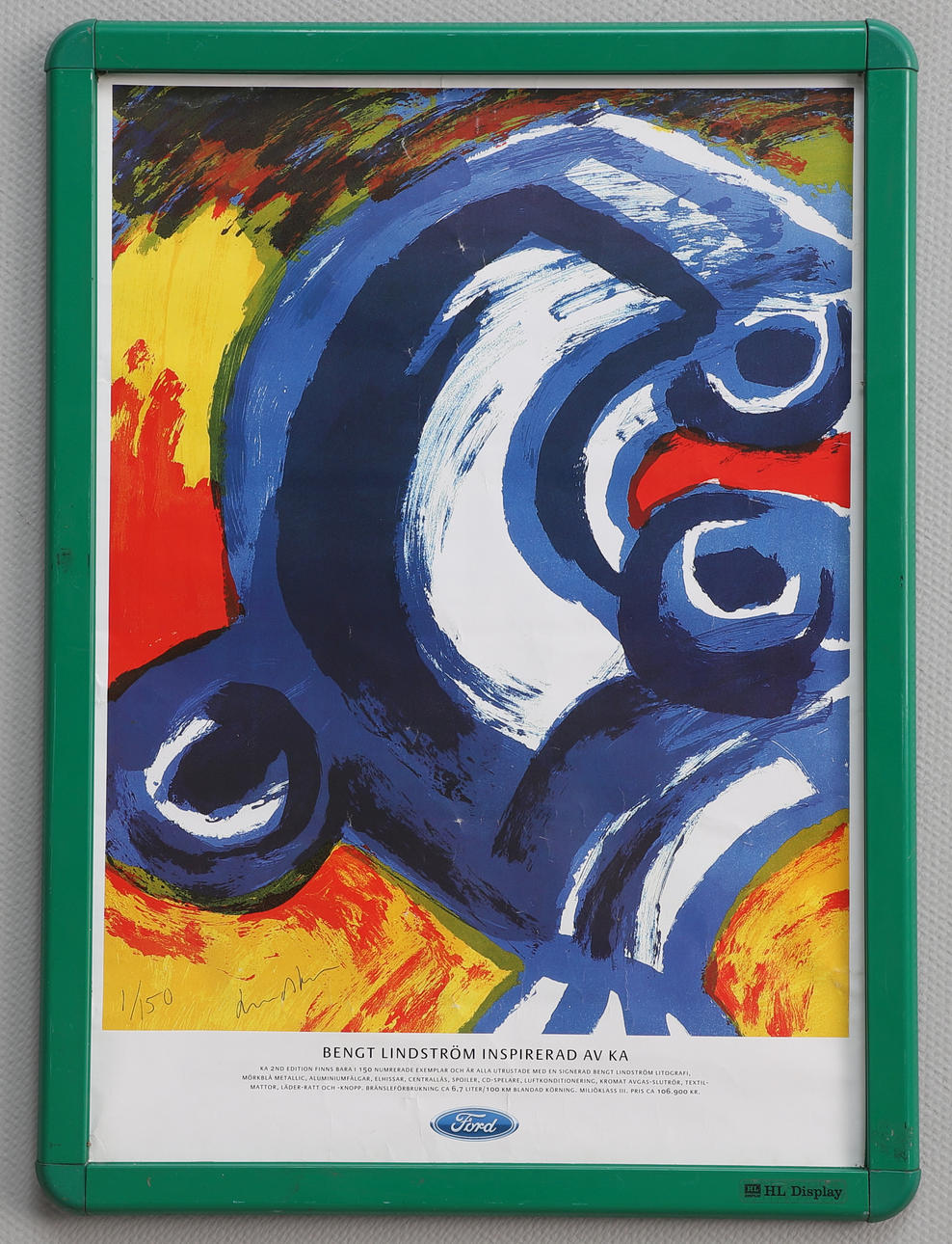 BENGT LINDSTRÖM. EFTER. affisch, offsettryck, KA 2nd edition, Ford.