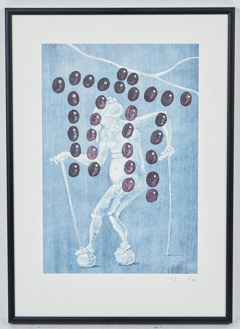 JÖRG IMMENDORFF. Farboffset, Ohne Titel.