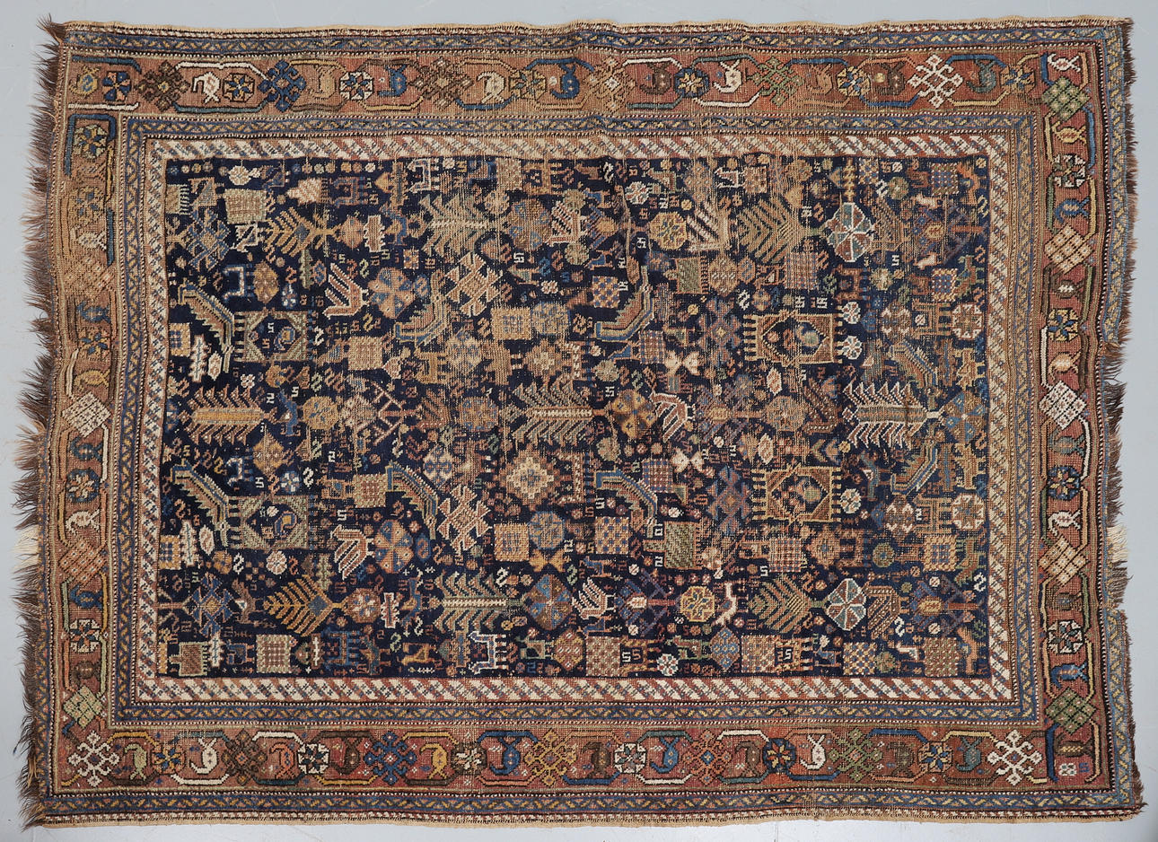 AN AFSHAR RUG.
