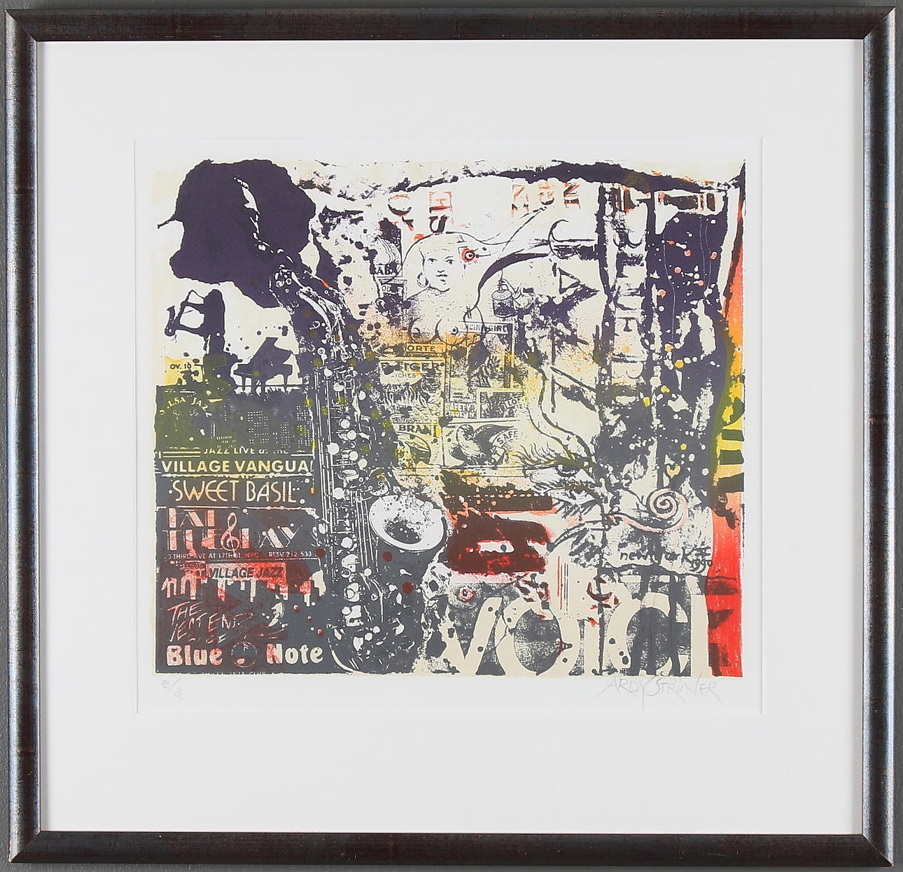 ARDY STRUWER. Litografi, signerad samt märkt EA.