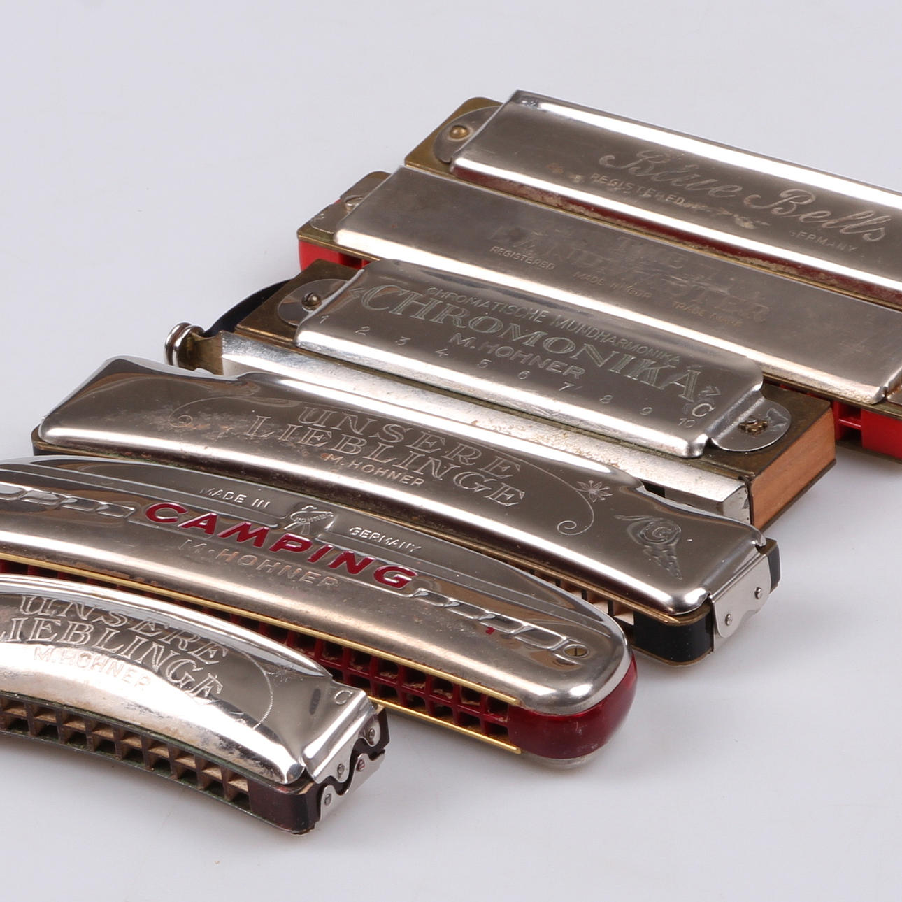 MUNSPEL, 6 st. Varav fyra M.Hohner, Tyskland.