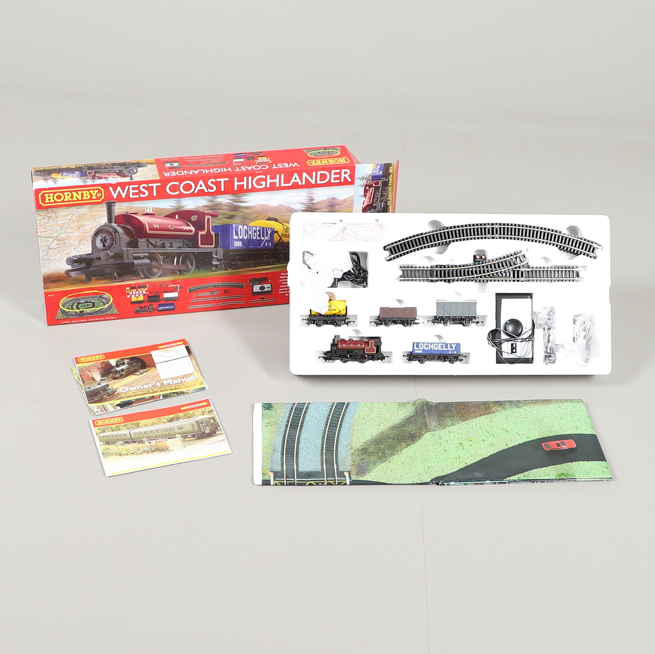 A BOXED HORNBY WEST COAST HIGHLANDER TRAIN SET.