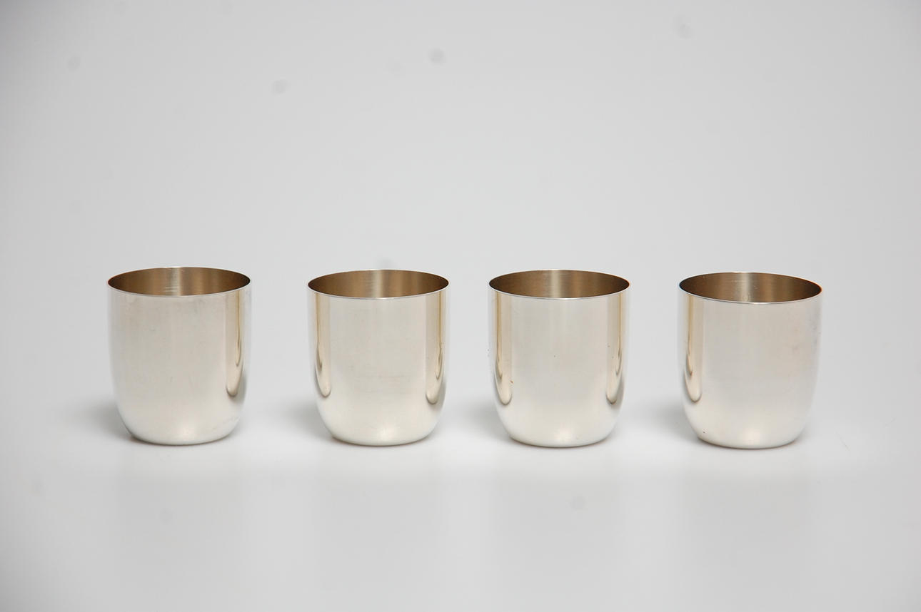 BÄGARE, 4 st, silver.