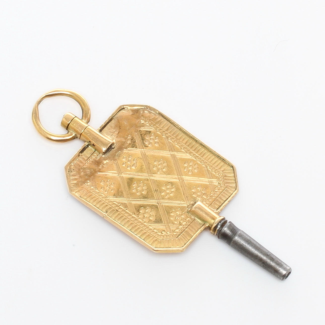 FICKURSNYCKEL delvis guld, otydliga stämplar, Sverige, 1800-tal.