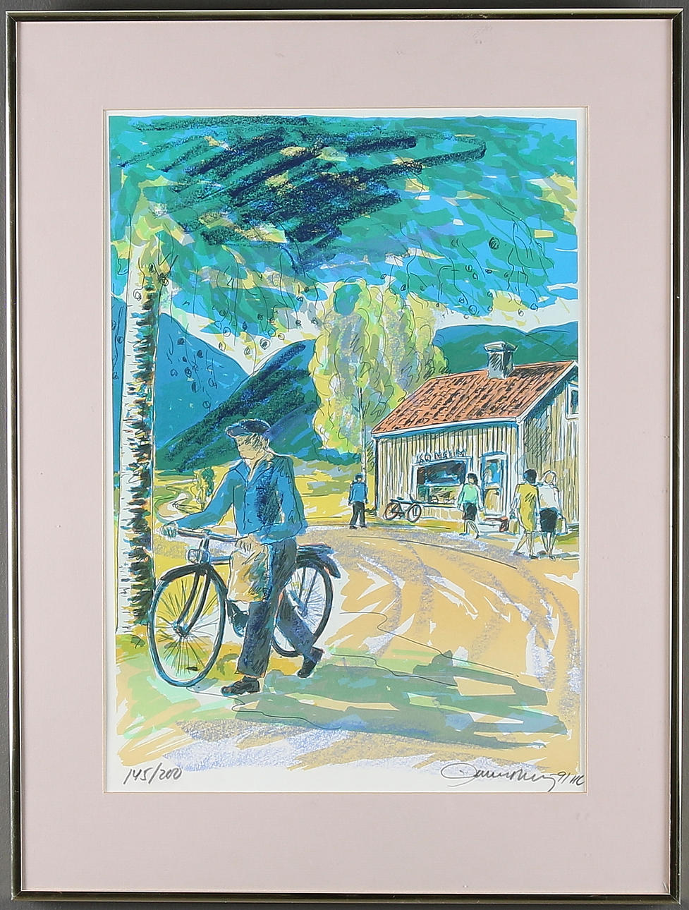 EINAR WENNBERG. Litografi, signerad och numrerad, 145/200.