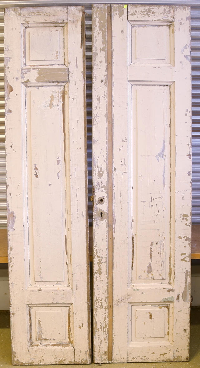 PARDÖRRAR, vänsterhängd gångdörr, 3-speglade.