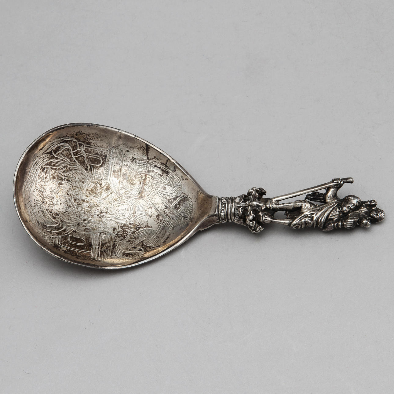 SKED, silver troligtvis 17/1800-tal, ca 70 gram.