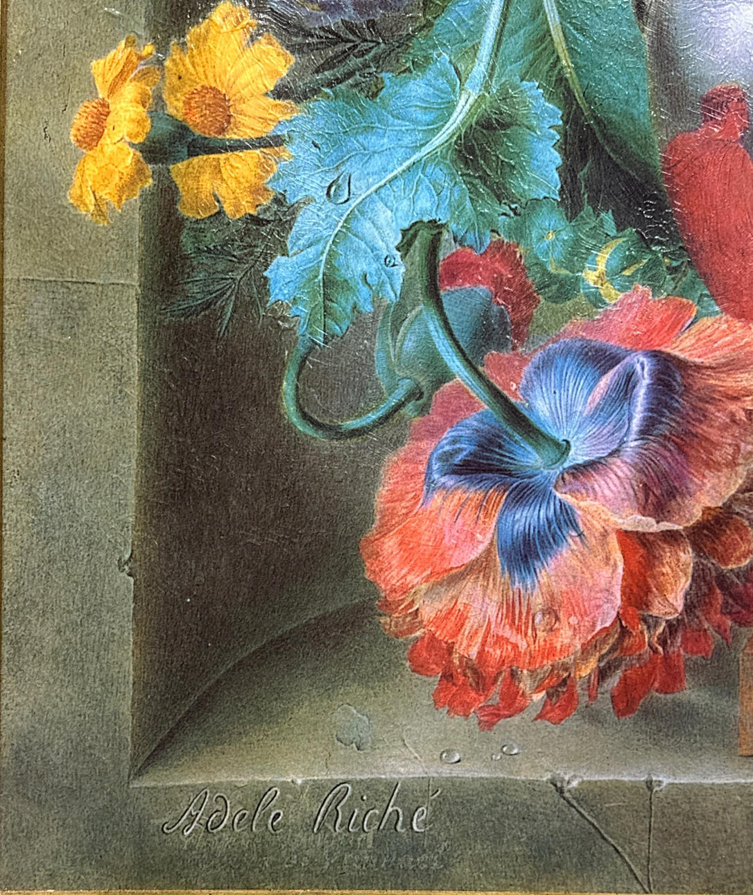 LARGE STILL LIFE TEXTURED PRINT ON CANVAS. Art - Other - Auctionet