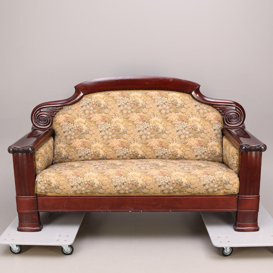 SOFFA Biedermeier, mahogny, 1800-talets mitt.