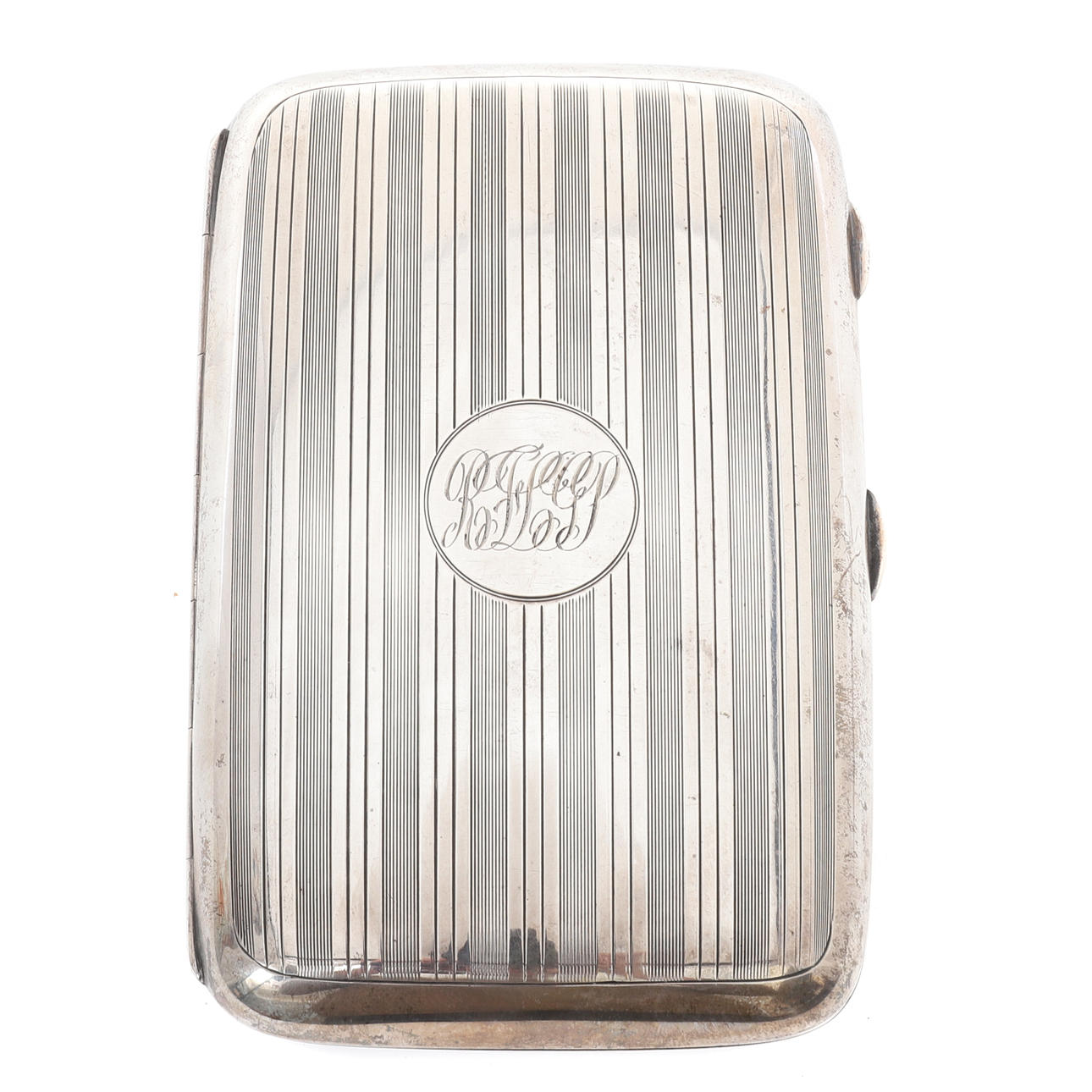 EN GEORGE V SILVER MOTOR VÄNDE CIGARR FALL.