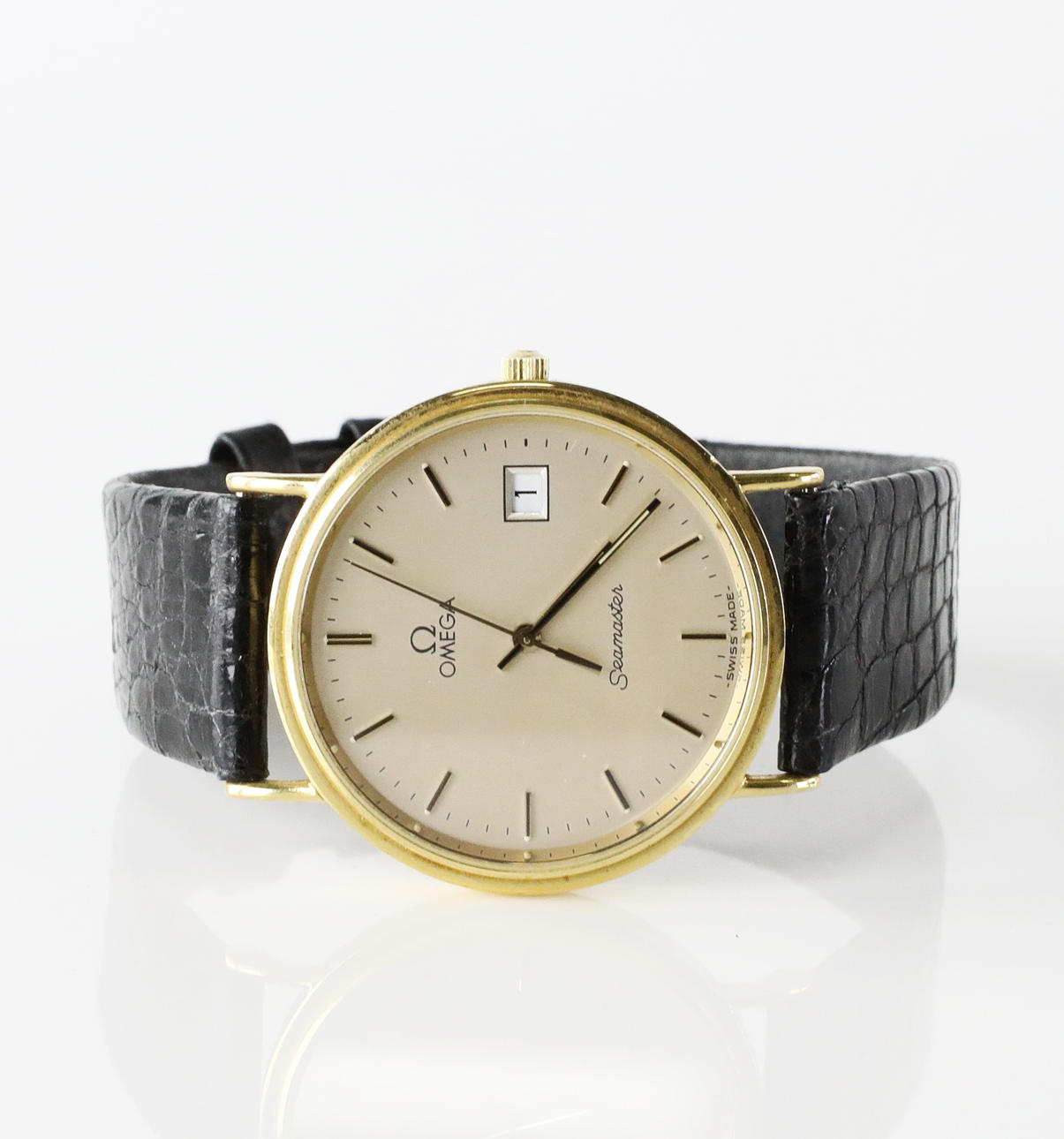 RELOJ DE PULSERA, Omega Seamaster, oro 18K.