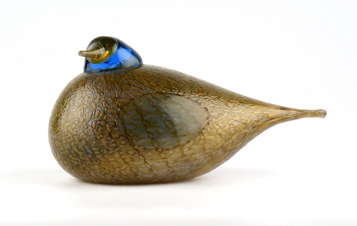 OIVA TOIKKA. MORNELLPLOVER. Iittala-språket. Nuutajärvi, Finland. 22 x 11 cm Signerad på marken.