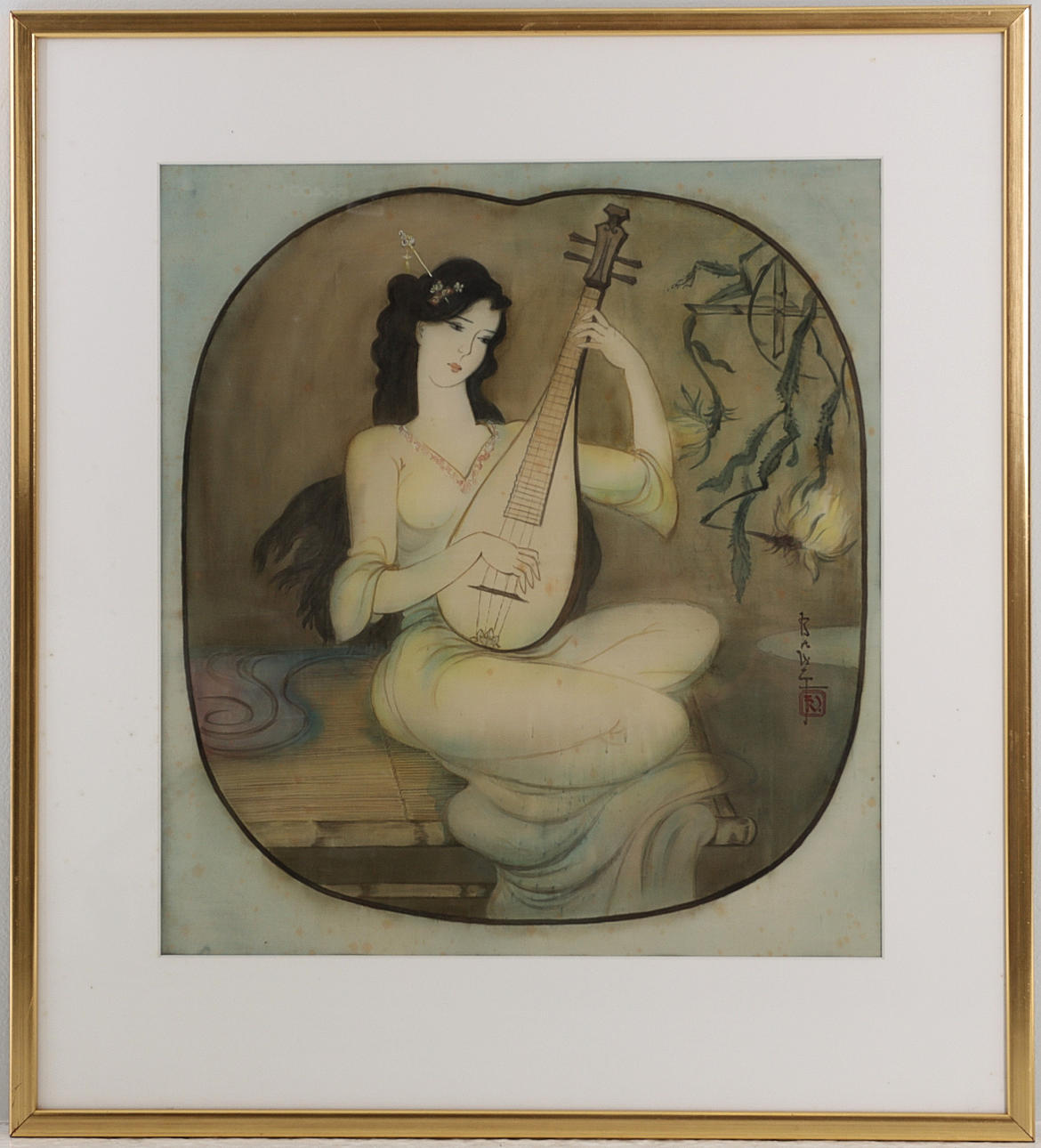 SEIDENMALEREI, China 2. Hälfte 20. Jahrhundert.