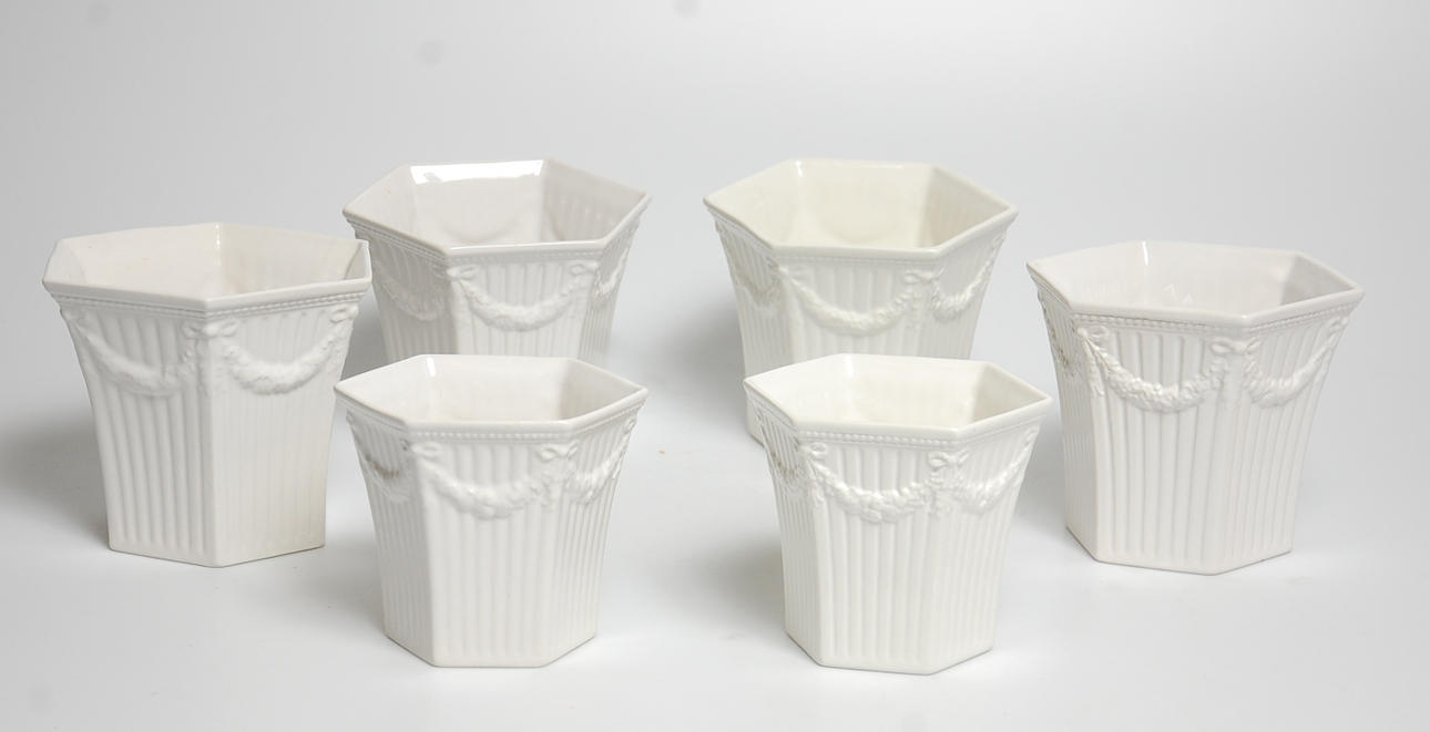 YTTERFODER, 6 st, " Empire ", Gustavsberg.