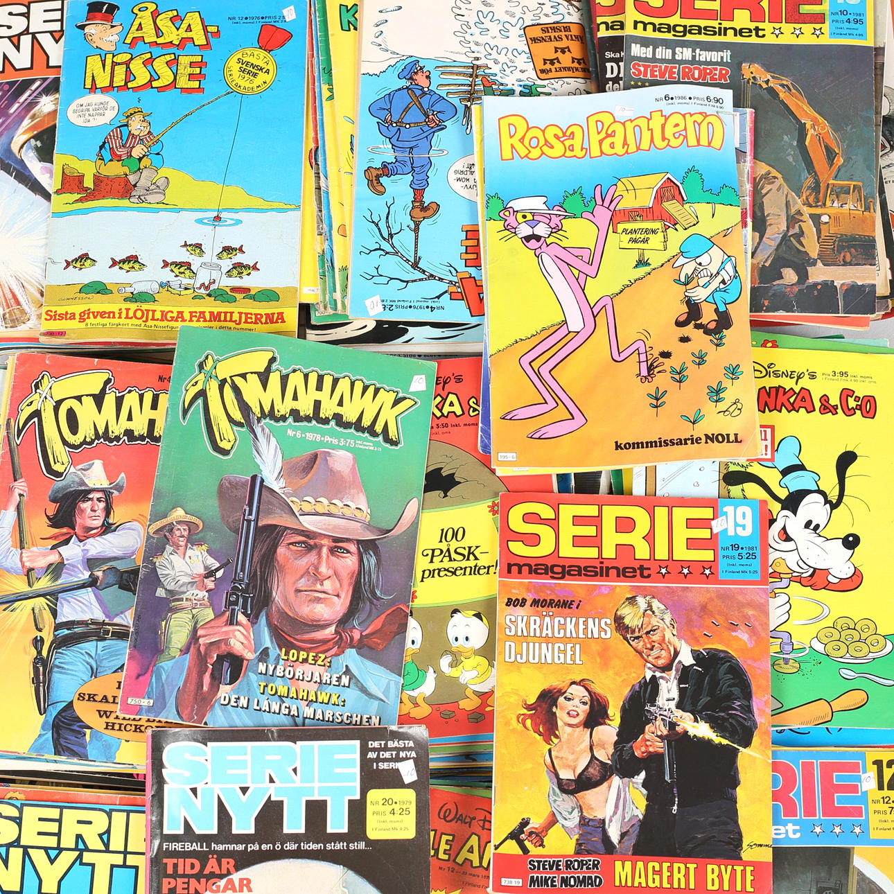 SERIETIDNINGAR, 1970 - 2000-talet.