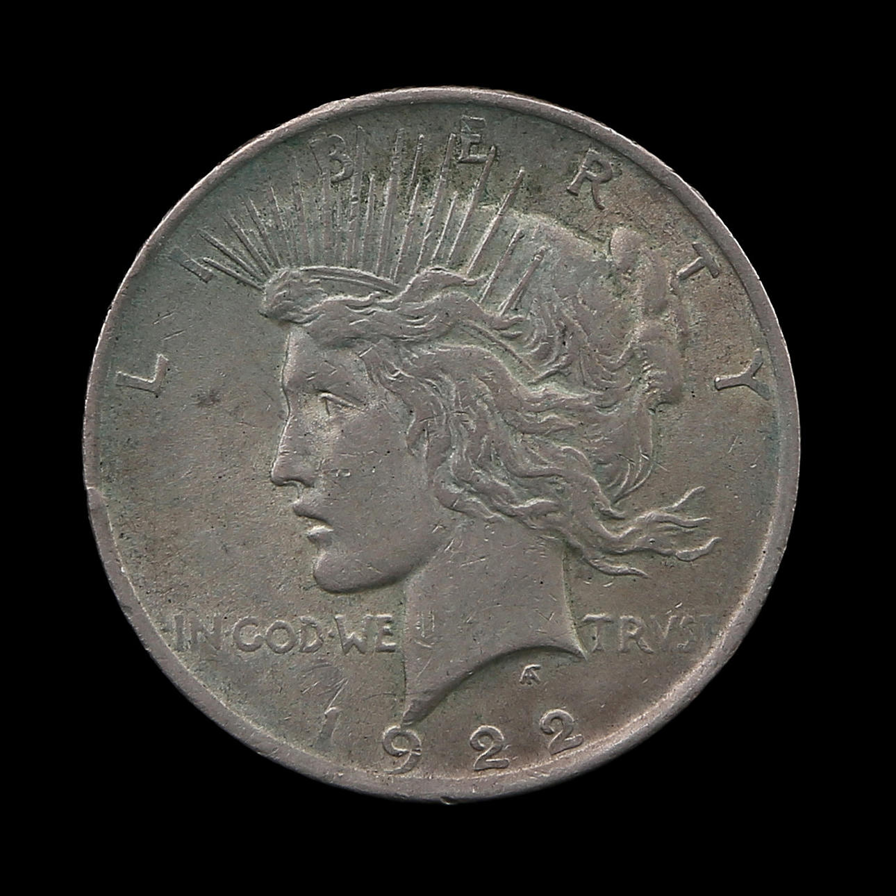 MONEDA, plata, un dólar, 1922.