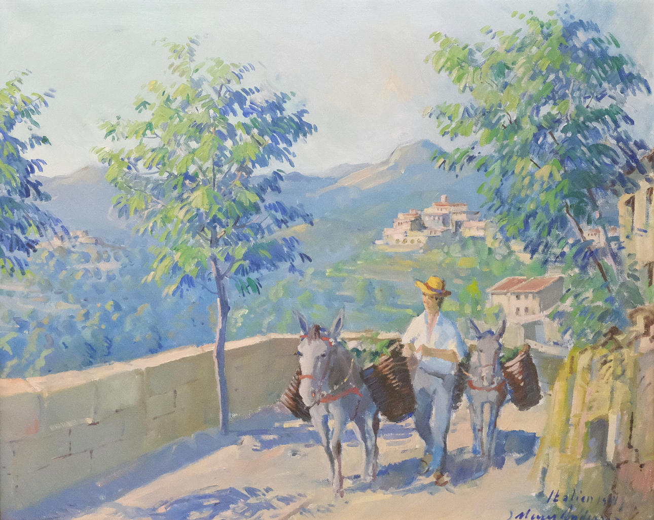 JOHANNES MAYER ANDERSEN. OIL ON CANVAS.